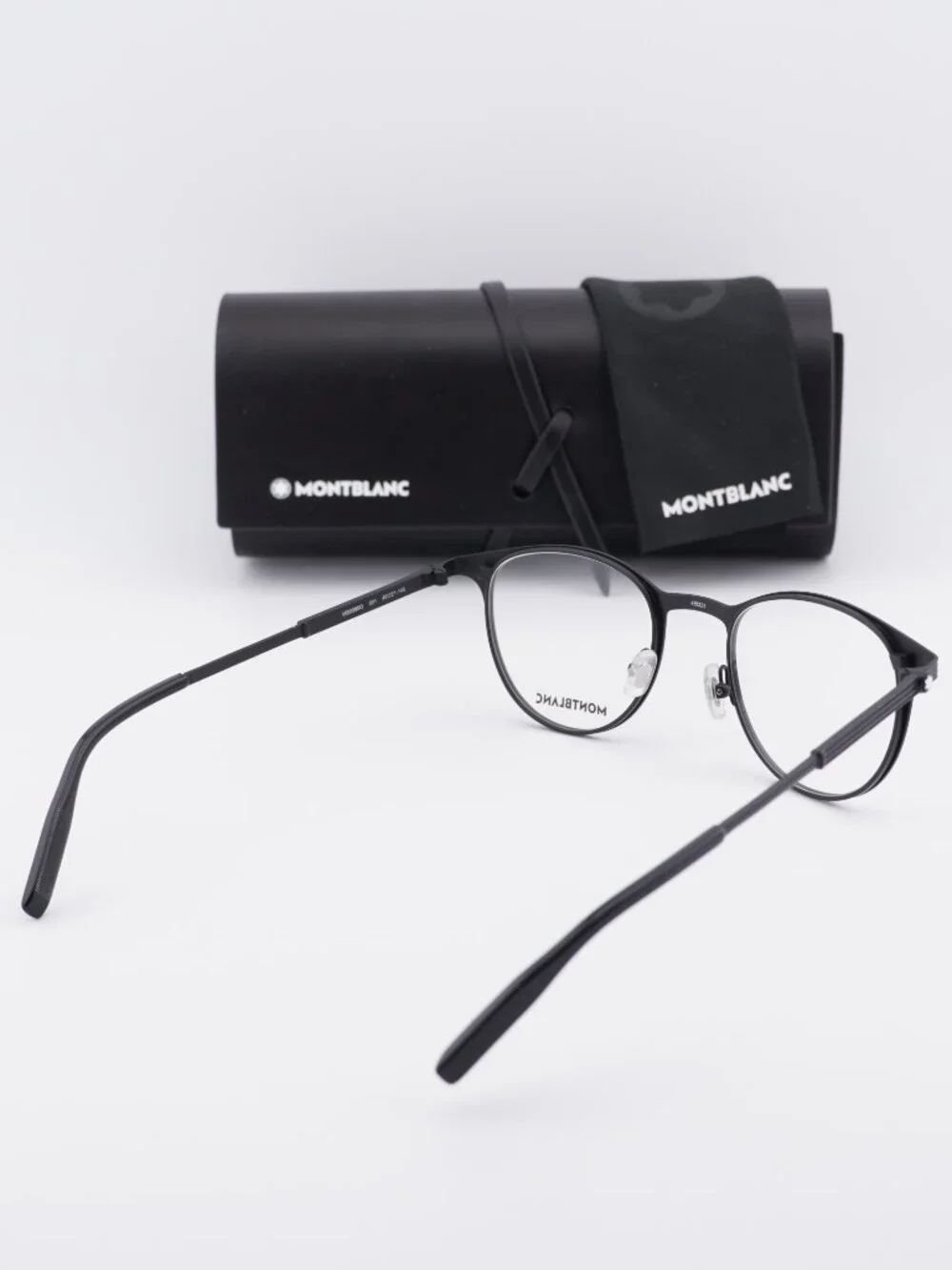 Montblanc MB0095O 001 Square Eyeglasses 48mm –  Black
